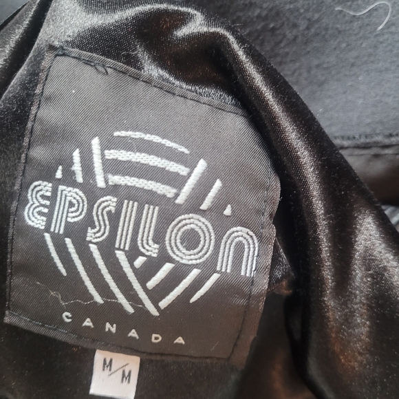 Vintage Epsilon Brown and Tan Button Up Wool Coat M - Picture 9 of 10